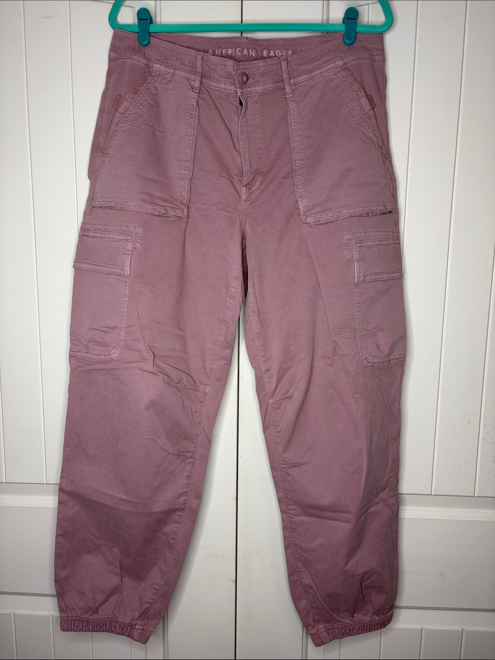 American Eagle Outfitters Wide Leg Cargo Baggy Jogger Size 12
